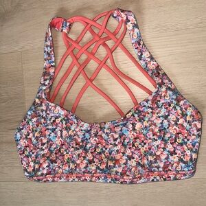 Floral Lululemon Free to be Wild Bra